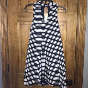 New/never worn blue & white striped dress